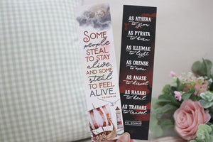 ADSOM Double-sided Sturdy Bookmark - Soft Touch Finish