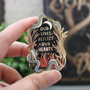 Our Lives Enamel Pin - Serpent & Dove
