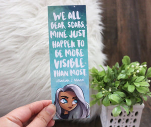 We All Bear Scars Bookmark - Female Assassin Book Series